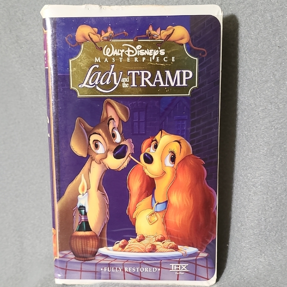 DISNEY Masterpiece‎ Lady and the Tramp VHS with Cover